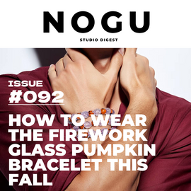 How to Wear the Firework Glass Pumpkin Bracelet This Fall