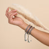 NOGU Handmade Gaia Wheat Chain Bracelets (Stainless Steel Nature Jewelry Collection)