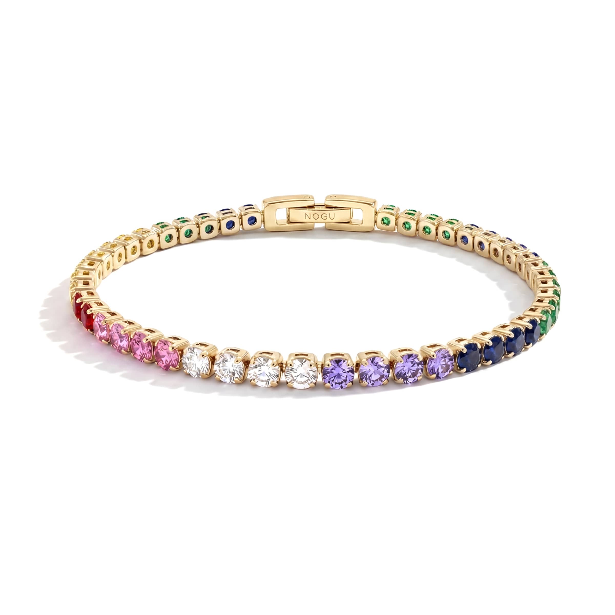 18k Gold x Unicorn Crystal | Tennis Club Bracelet