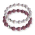 Frozen Plum Crystal Kikiballa Bracelet 2-Set