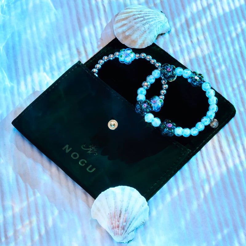 Lagoon Magnolias | Firefly Glass Flower Bracelet