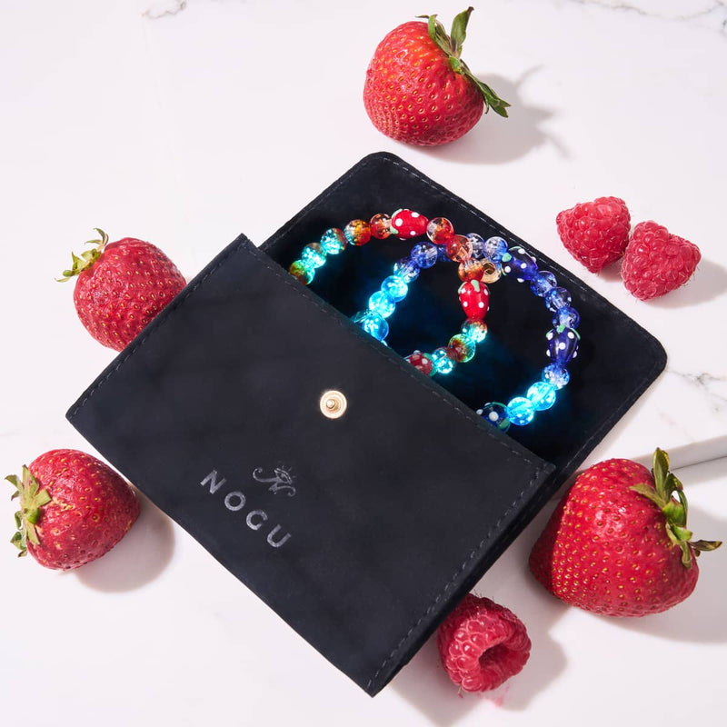 Strawberry Fields Firefly Glass Bracelet 2-Set