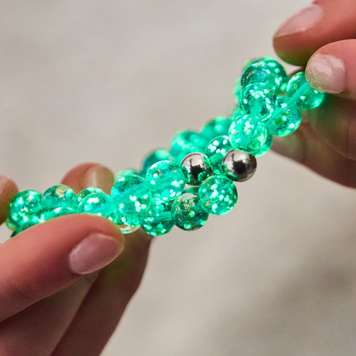 Teal Firefly Glass