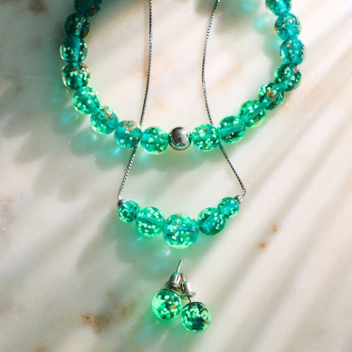 Teal Firefly Glass
