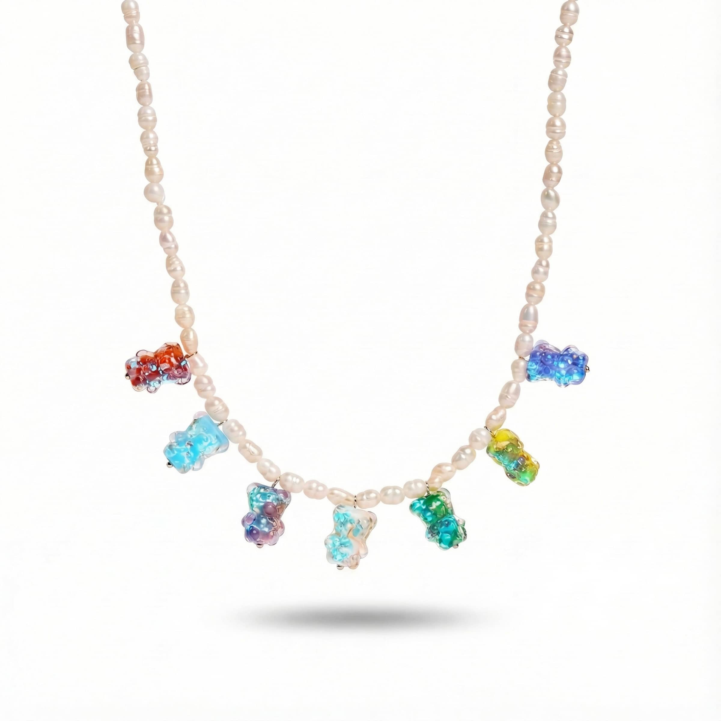 Pearls & Gummy Bears | Firefly Glass Necklace
