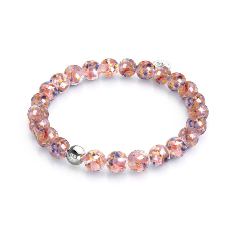 Pink Burst | Firefly Glass Confetti Bracelet