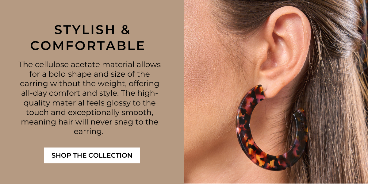 CELLULOSE ACETATE EARRINGS