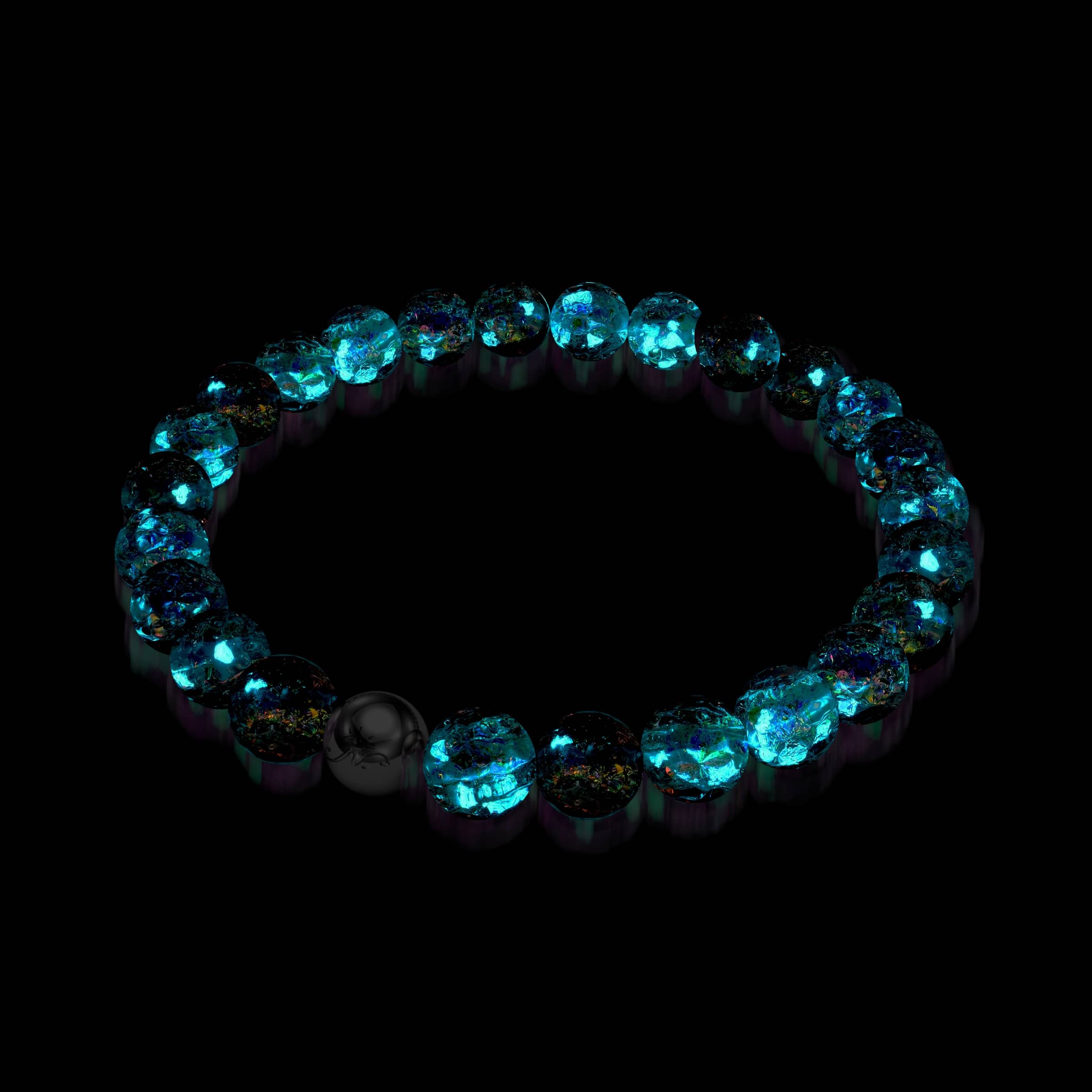 Caramel Ice | Firework Glass Ice Drop Bracelet