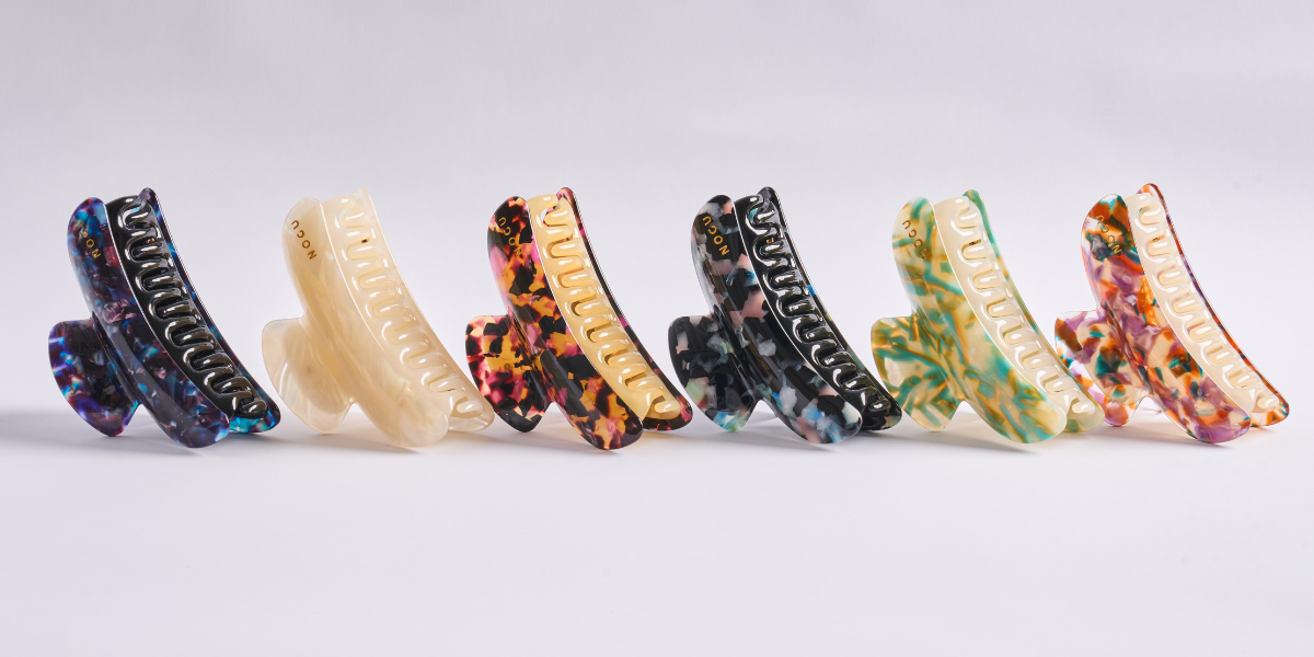 CELLULOSE ACETATE HAIR CLIPS