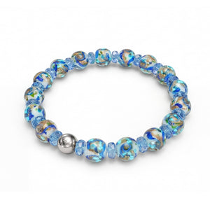 Topaz Storm | Firefly Glass x Crystal Swirl Bracelet