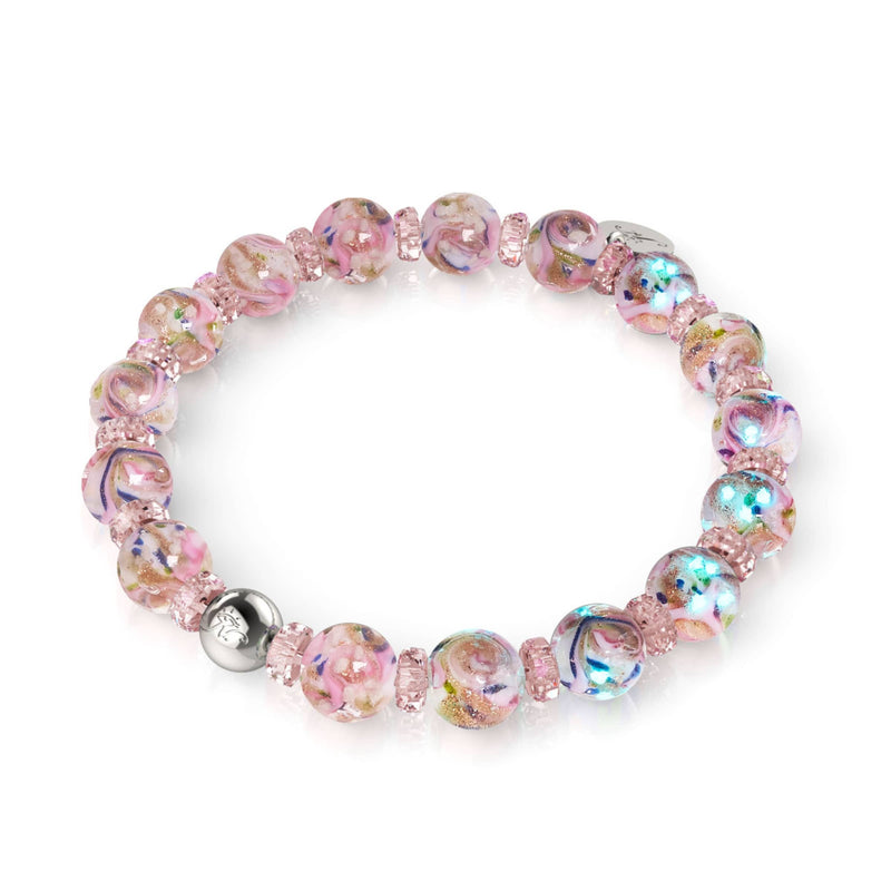 Pink | Firefly Glass x Crystal Swirl Bracelet
