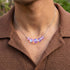 Lavender | .925 Sterling Silver | Mermaid Glass Infinity Clasp Necklace