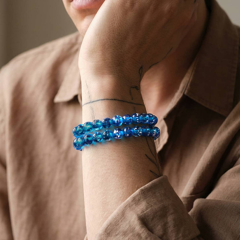 Topaz Flame | .925 Sterling Silver | Firefly Glass Bracelet