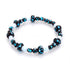 Neon Noir | .925 Sterling Silver | Deluxe Firefly Glass Mushroom Bracelet