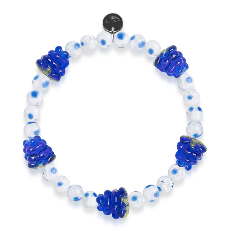 Very Berry | .925 Sterling Silver | Firefly Glass Berry Bracelet