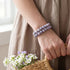 Violet Wintergreen | .925 Sterling Silver | Firefly Glass Bracelet