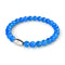 Sapphire Glitter Glass | .925 Sterling Silver | Bead Bracelet
