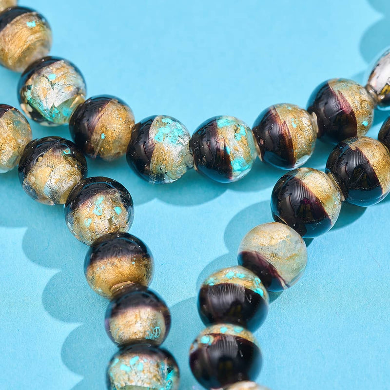 Liquorice Eclipse | .925 Sterling Silver | Lunar Glass Bracelet