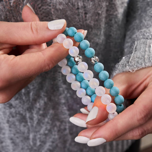 Frosted Turquoise | .925 Sterling Silver | Arctic Spark Bracelet