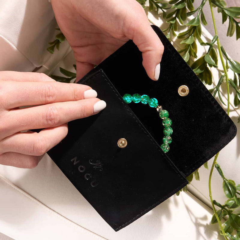 Emerald | .925 Sterling Silver | Firefly Glass Watercolor Bracelet