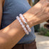 Lilac Guava | .925 Sterling Silver | Firework Glass Bracelet