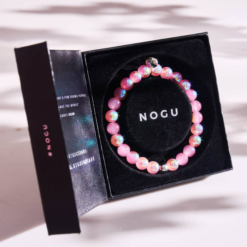 Dragon Fruit | .925 Sterling Silver | Bubble Glass Bracelet