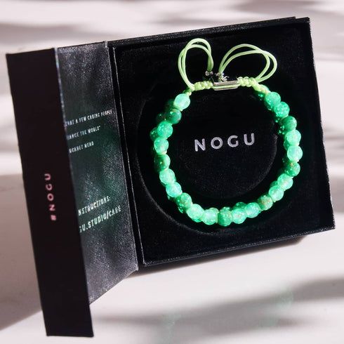 Firefly Meadow | Succulent x Kiwi | Double Firefly Glass Bracelet