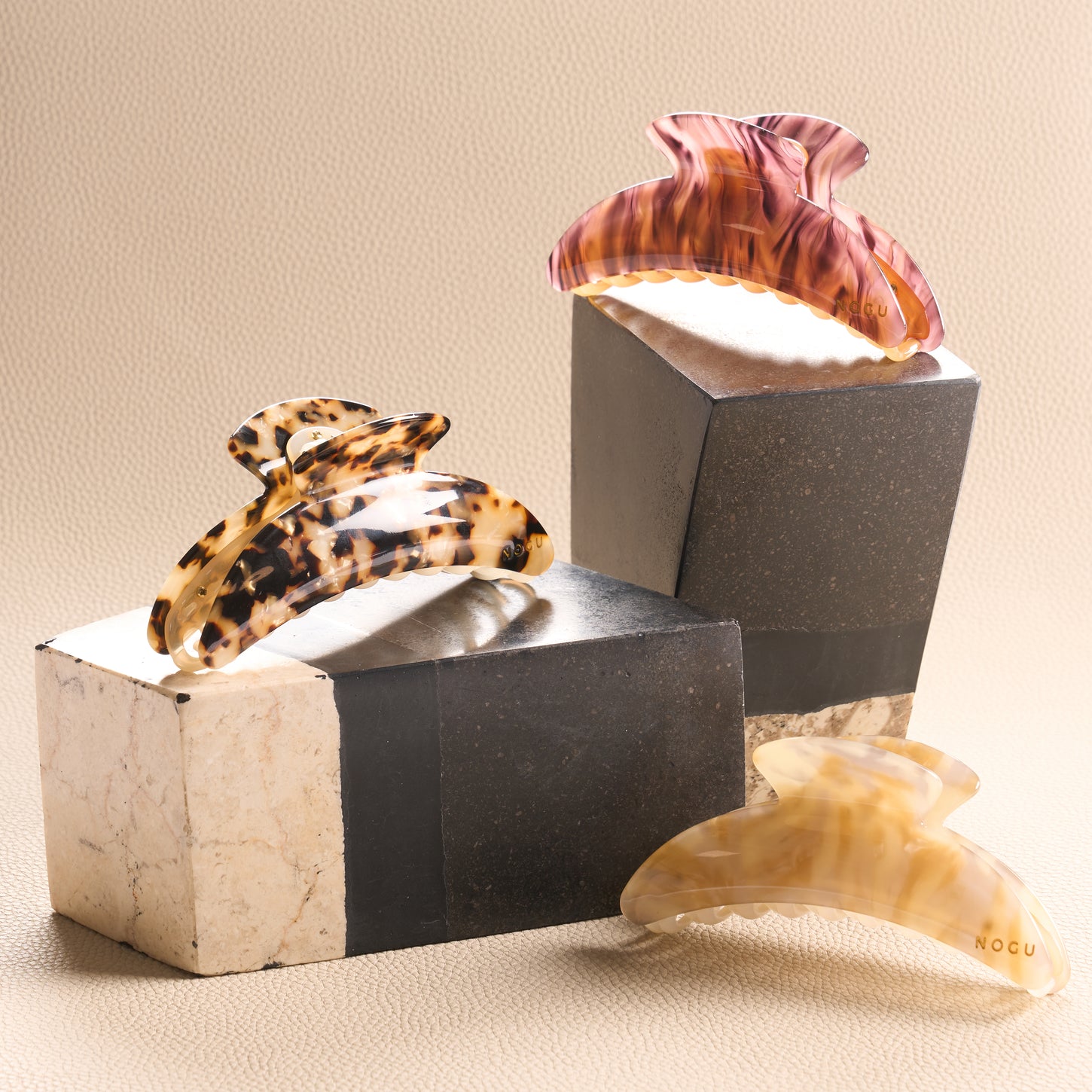 CELLULOSE ACETATE HAIR CLIPS