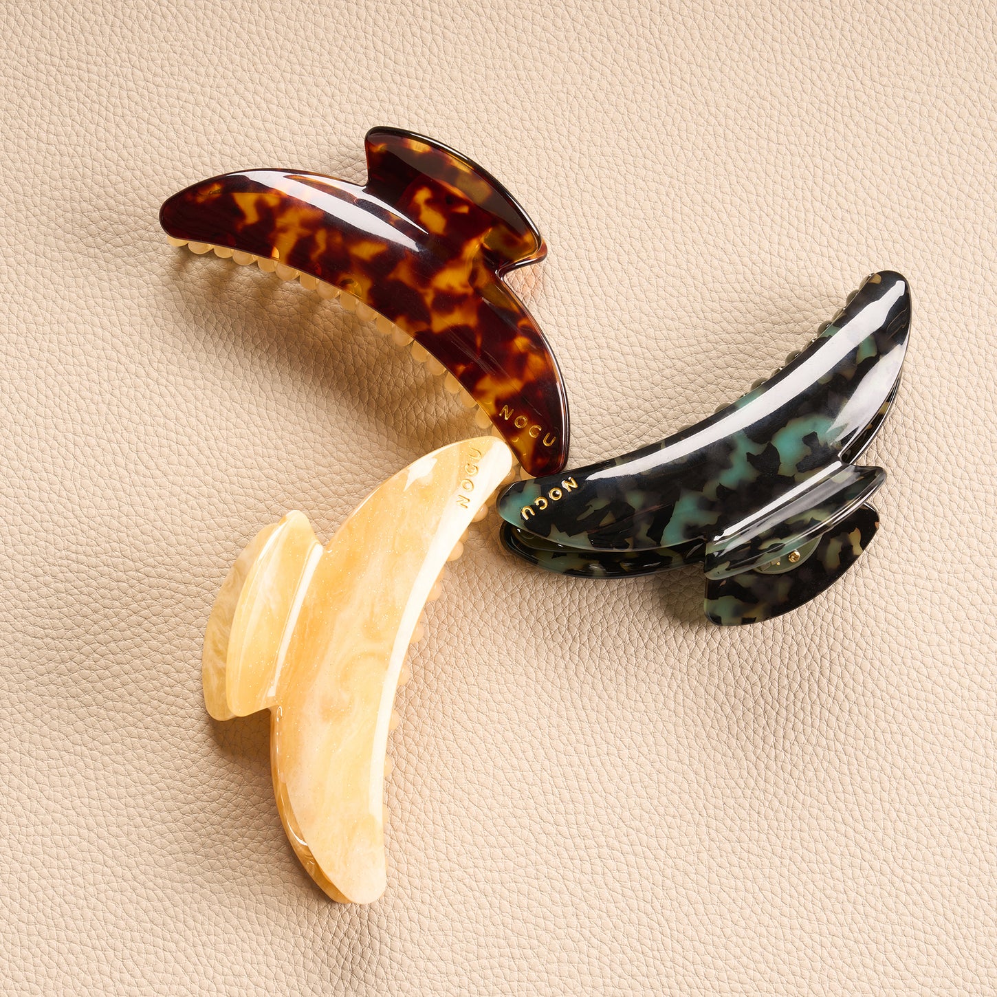 CELLULOSE ACETATE HAIR CLIPS