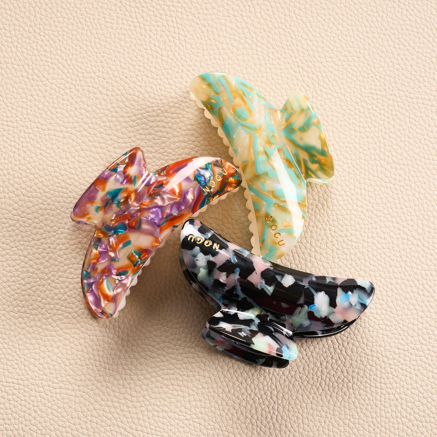 CELLULOSE ACETATE HAIR CLIPS