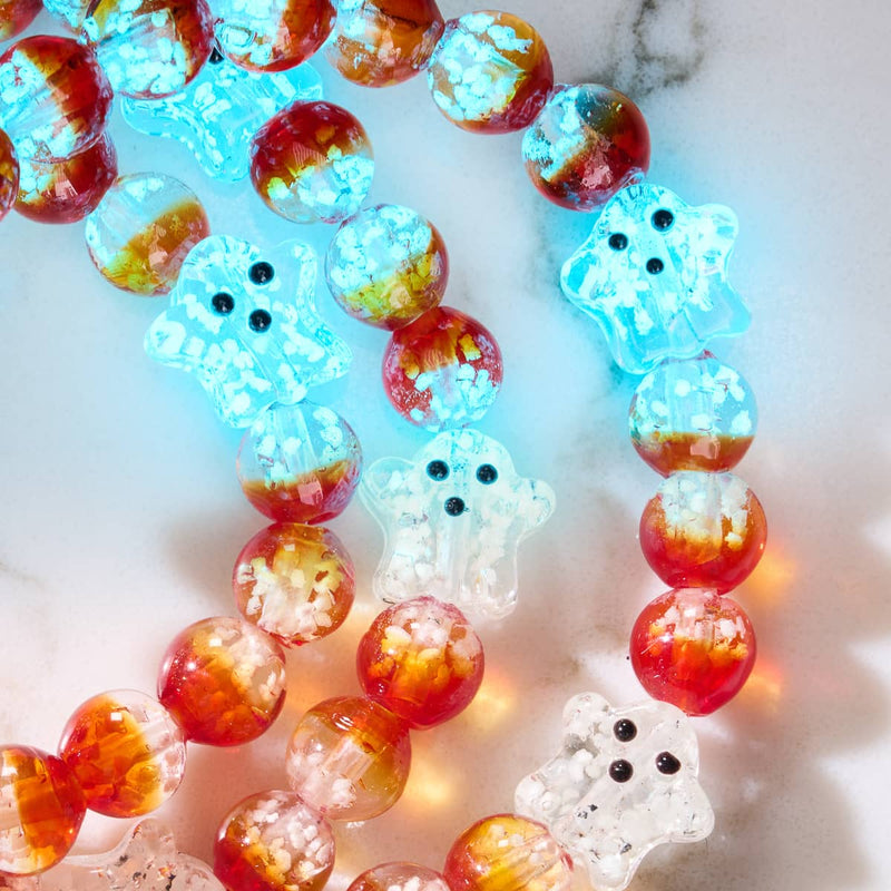 Berry Boo | Silver | Firefly Glass Ghost Bracelet