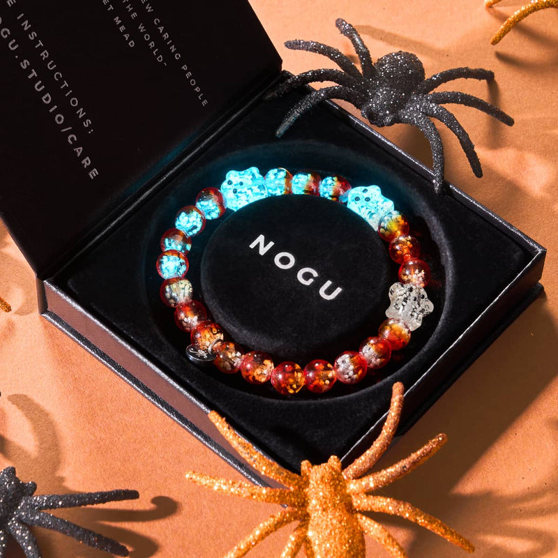 Berry Boo | Silver | Firefly Glass Ghost Bracelet