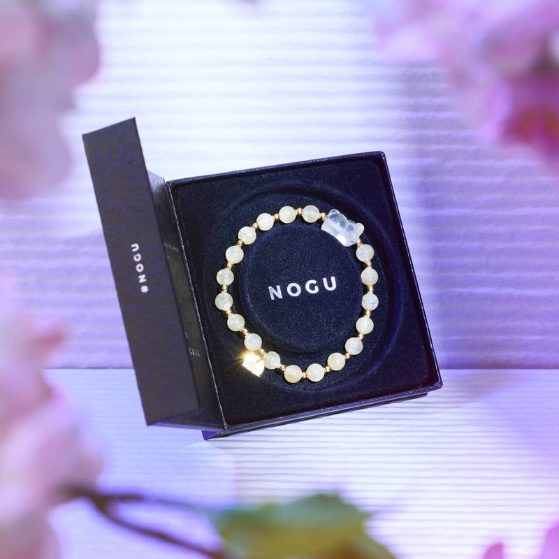 Helios | Gemmy Bear Bracelet | Yellow Jade x Gold