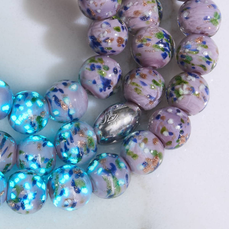 Violet Wintergreen | .925 Sterling Silver | Firefly Glass Bracelet
