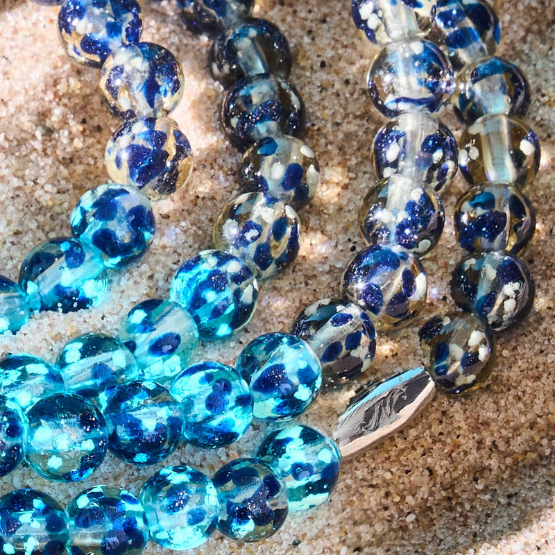 Indigo Dunes | .925 Sterling Silver | Firefly Glass Wrap