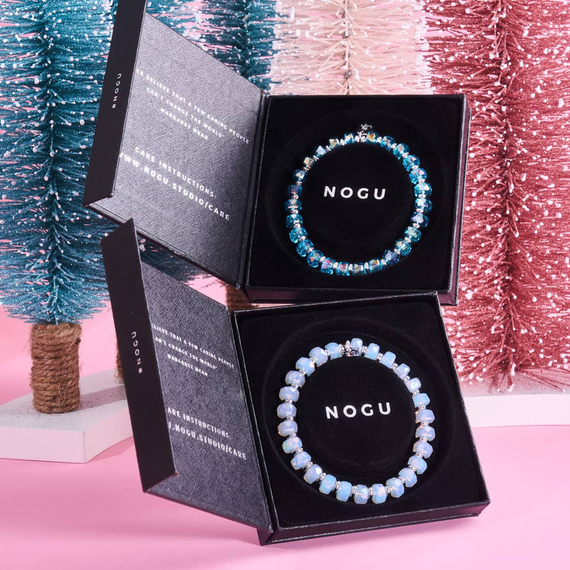 Moonlit Frost | Radiant Facets Crystal Bracelet