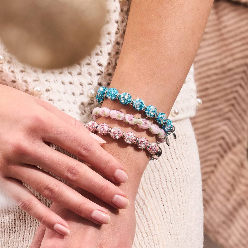 Turquoise Confetti | Deluxe Crystal Kikiballa Bracelet