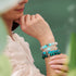 Teal x Pink | .925 Sterling Silver | Firefly Glass Love Bracelet