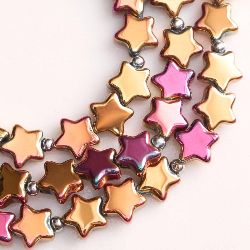 Scarlet Stardust | .925 Sterling Silver | Star Wrap