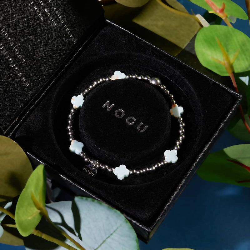 Misty Meadow | Silver | Clover Essence Bracelet