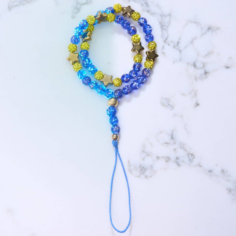 Sapphire Stars | Firefly Glass | Phone Charm Strap