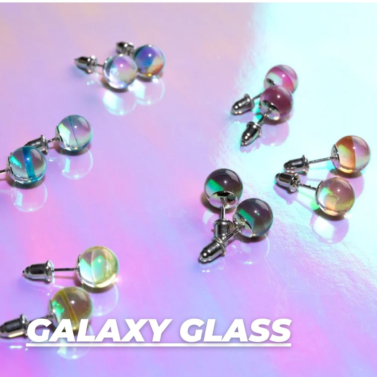 GALAXY GLASS EARRINGS