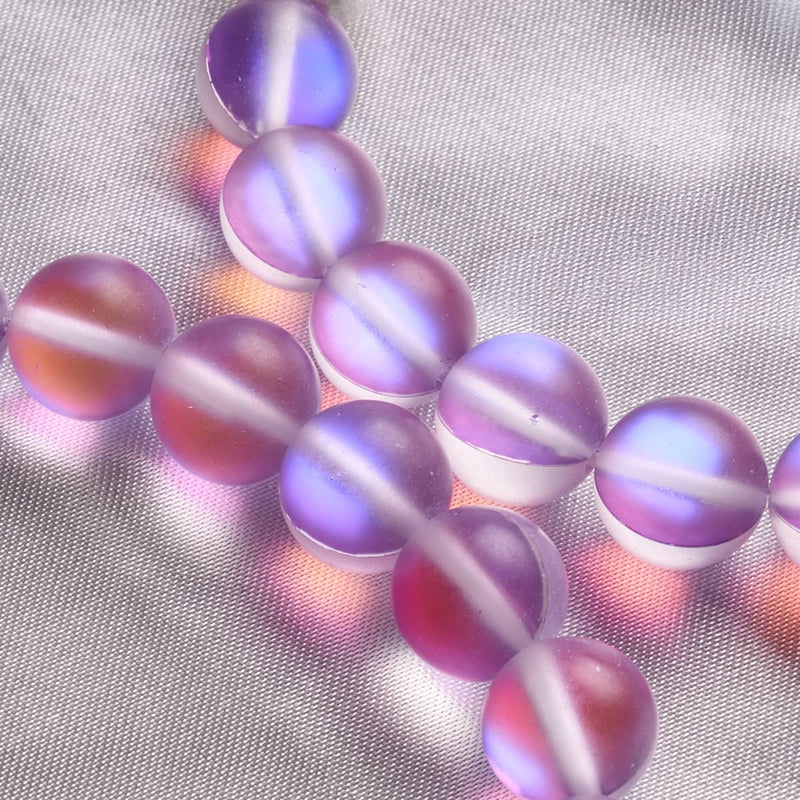Violet | Silver | Mermaid Glass Statement Bracelet