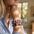 Amara Bloom Enamel x Silver Bracelet 2 Set