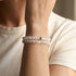 Rainbow White | Silver | Mermaid Glass Bead Bracelet