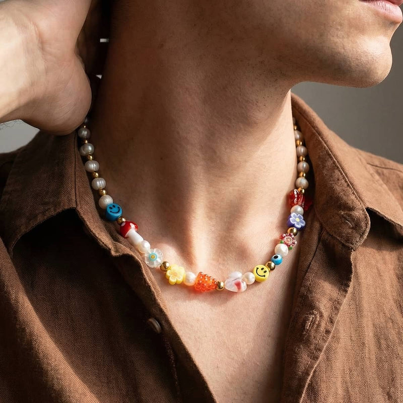 Rainbows & Pearls | Beautiful Chaos Necklace x 14k Gold