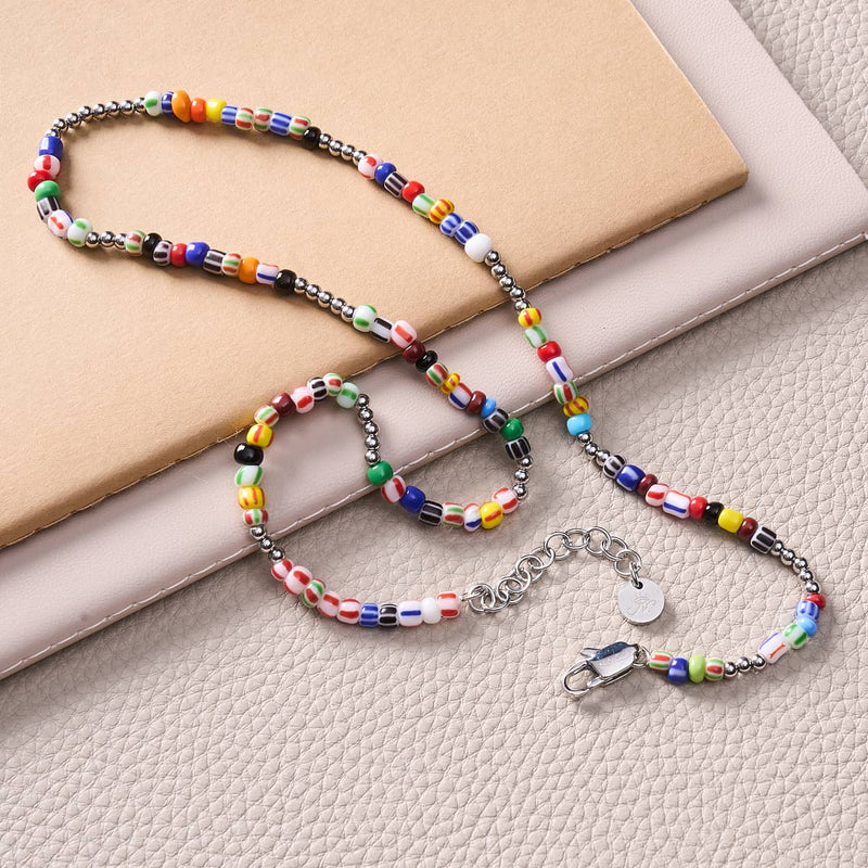 Rainbow Ceramics Necklace