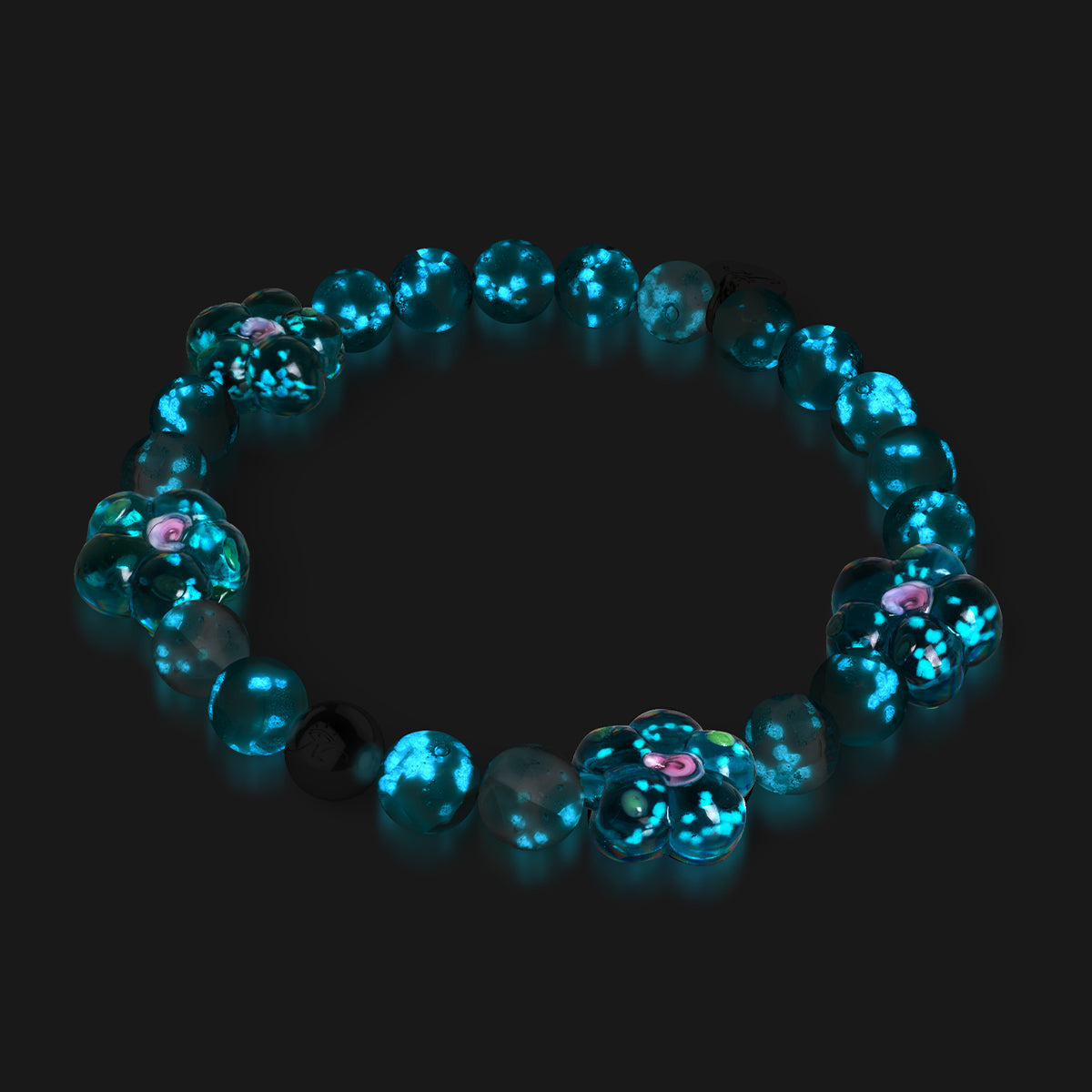 Lagoon Magnolias | Firefly Glass Flower Bracelet