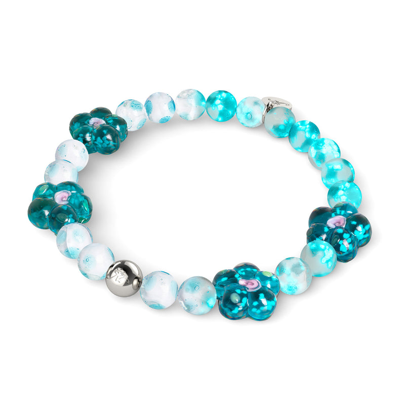 Lagoon Magnolias | Firefly Glass Flower Bracelet