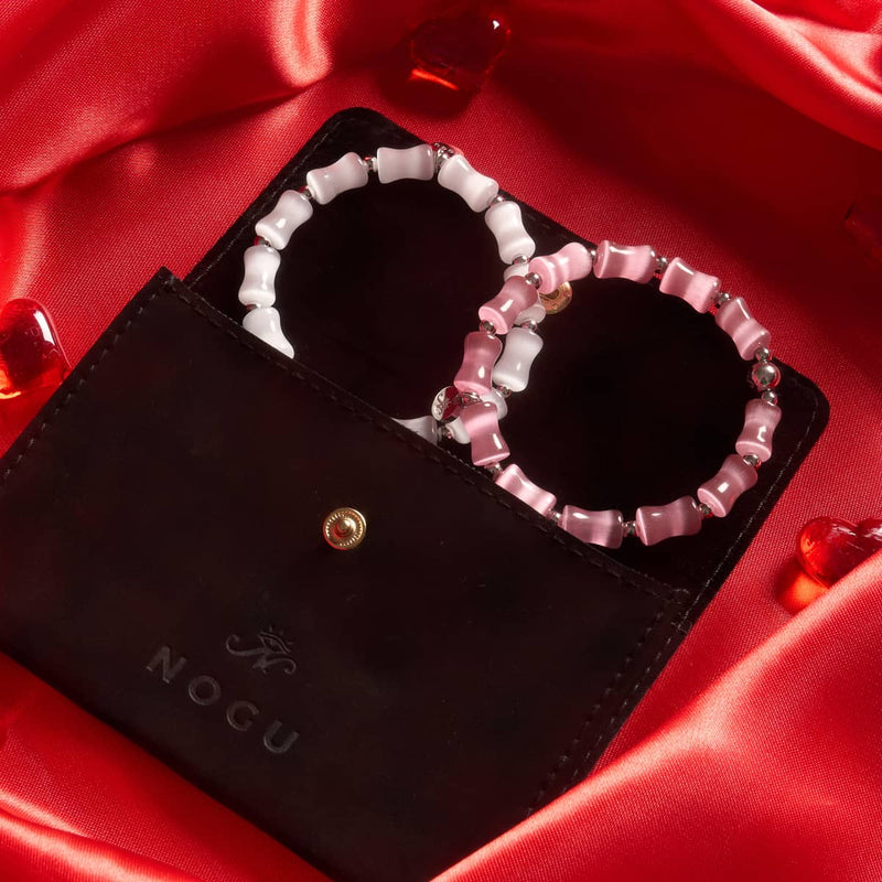 Pink Twilight | Ethereal Hourglass Cheshire Glass Bracelet